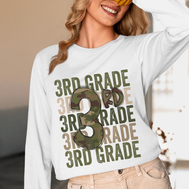 Camo Team 3rd Grade Squad Back To School Teacher Kids Boys Women Long Sleeve T-Shirt, novelty gifts, funny gifts Camo Team 3rd Grade Squad Back To School Teacher Kids Boys Women Long Sleeve T-Shirt, novelty gifts, funny gifts