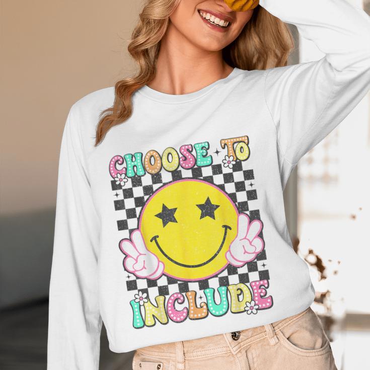 Choose To Include Special Education Teacher Autism Awareness Women Long Sleeve T-Shirt, novelty gifts, funny gifts