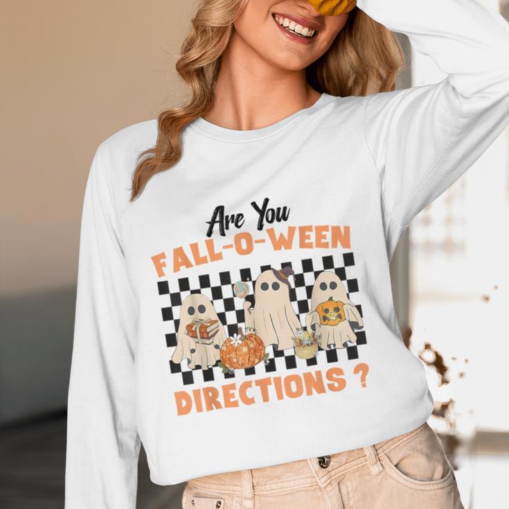Are You Fall-O-Ween Directions Halloween Ghost Fall Teacher Women Long Sleeve T-Shirt, novelty gifts, funny gifts Are You Fall-O-Ween Directions Halloween Ghost Fall Teacher Women Long Sleeve T-Shirt, novelty gifts, funny gifts