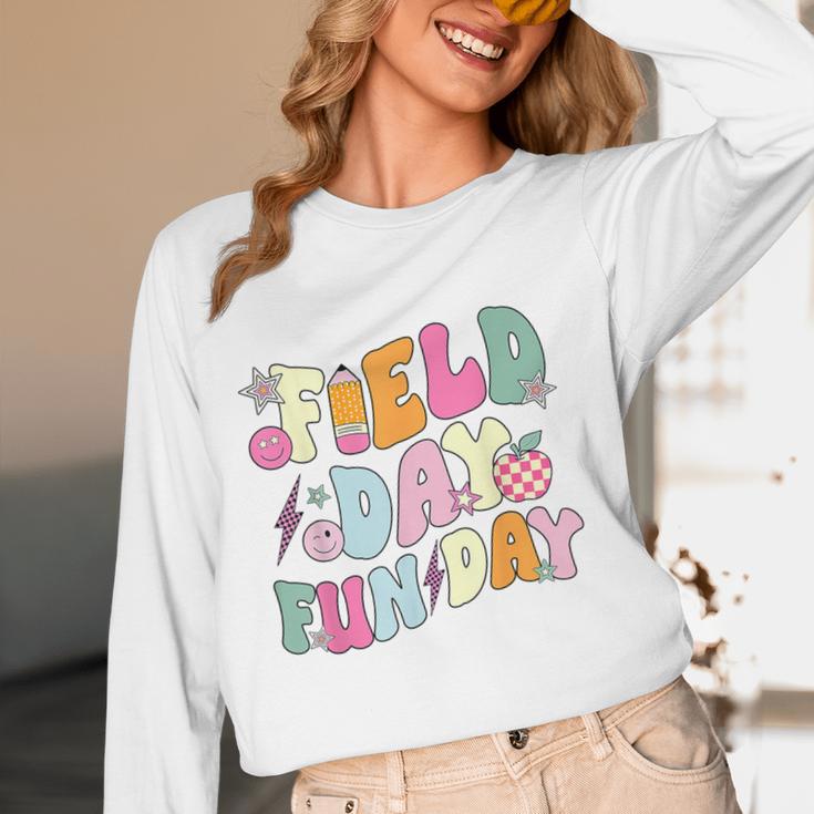 Field Day Fun Day Last Day Of School Teacher Student Women Long Sleeve T-Shirt, novelty gifts, funny gifts