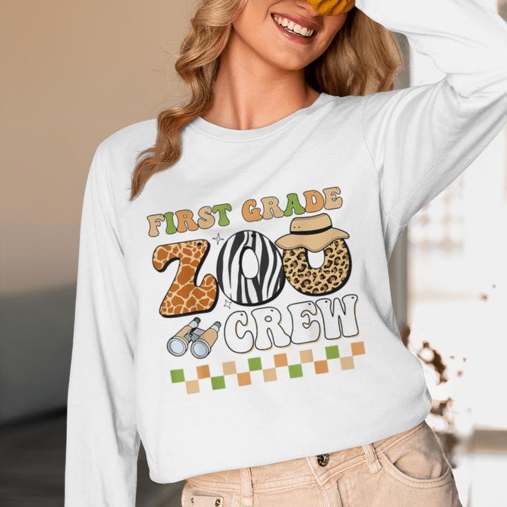 Field Zoo Trip Teacher First Grade Crew Back To School Women Long Sleeve T-Shirt, novelty gifts, funny gifts