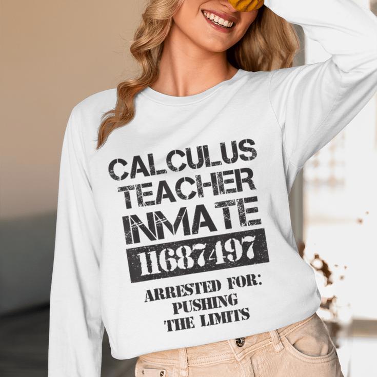 Halloween Calculus Teacher Prisoner Costume Women Long Sleeve T-Shirt, novelty gifts, funny gifts Halloween Calculus Teacher Prisoner Costume Women Long Sleeve T-Shirt, novelty gifts, funny gifts
