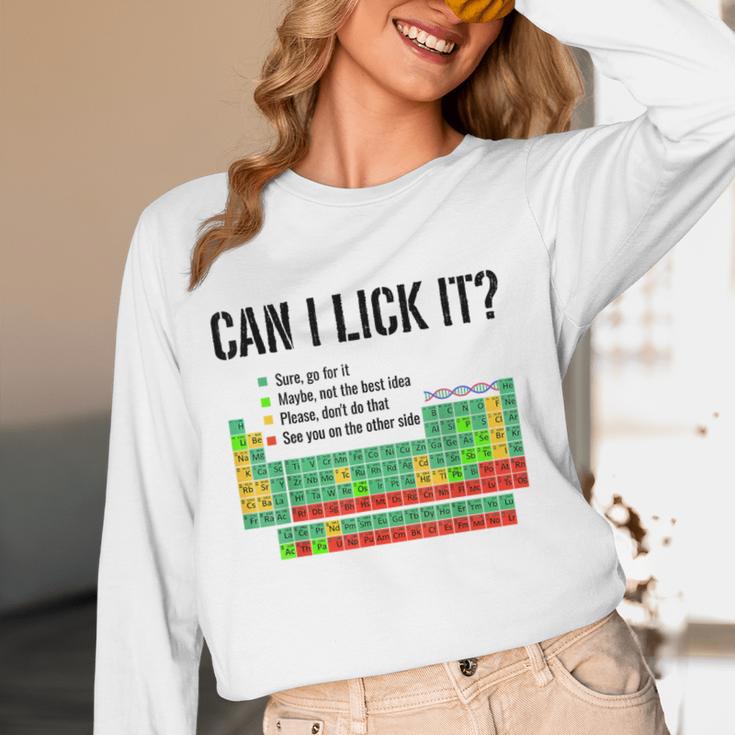 Can I Lick It Periodic Table Chart Science Teacher Women Long Sleeve T-Shirt, novelty gifts, funny gifts Can I Lick It Periodic Table Chart Science Teacher Women Long Sleeve T-Shirt, novelty gifts, funny gifts