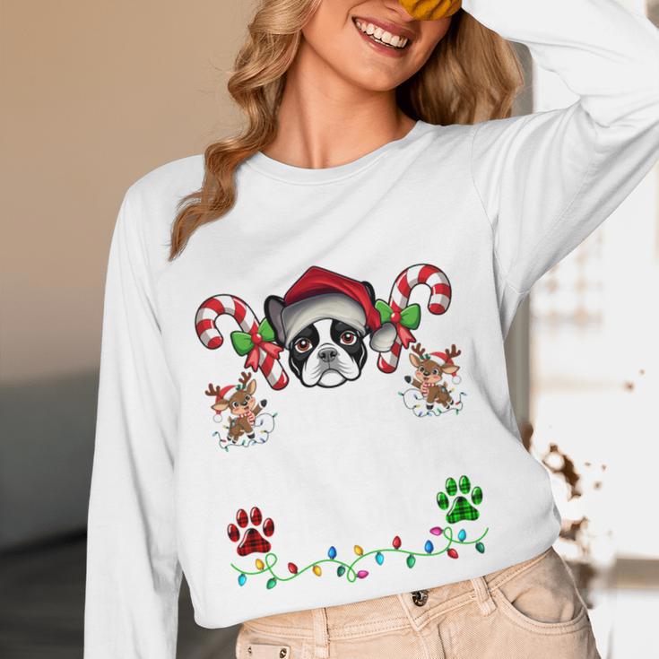 Most Likely Decorate Her Boston Terrier Dog Ugly Christmas Women Long Sleeve T-Shirt, novelty gifts, funny gifts