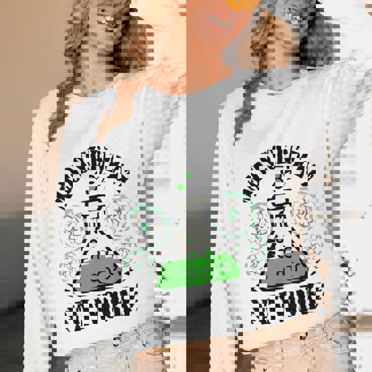 Mad Scientist Science Teacher Halloween Costume Teen Girls Women Long Sleeve T-Shirt, novelty gifts, funny gifts