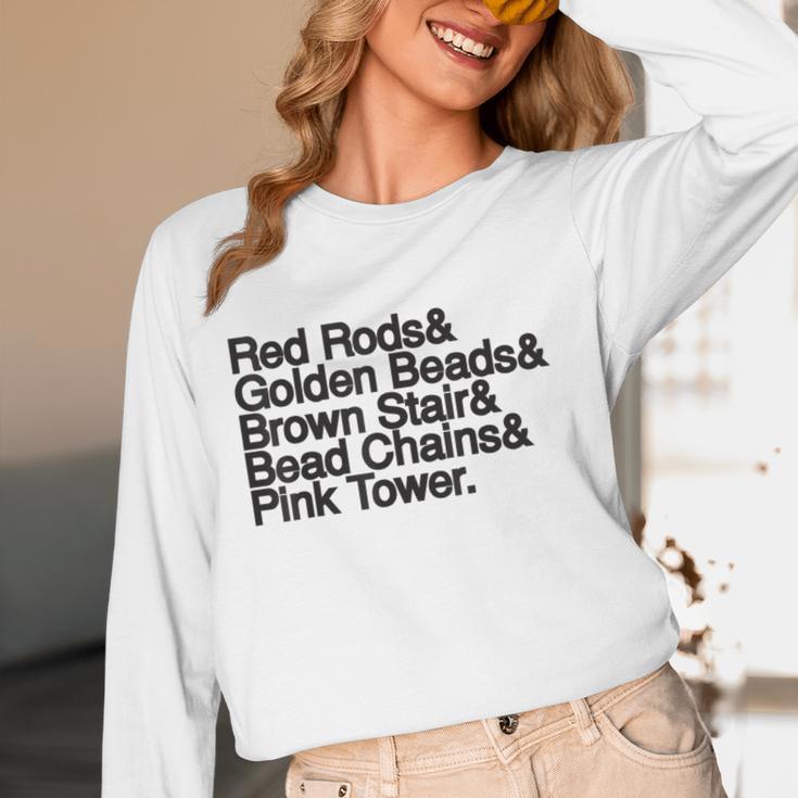 Montessori Helvetica Education Teacher Women Long Sleeve T-Shirt, novelty gifts, funny gifts Montessori Helvetica Education Teacher Women Long Sleeve T-Shirt, novelty gifts, funny gifts