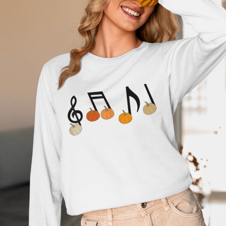 Music Notes Pumpkin Music Teacher Musician Fall Halloween Men Women Kids Women Long Sleeve T-Shirt, novelty gifts, funny gifts Music Notes Pumpkin Music Teacher Musician Fall Halloween Men Women Kids Women Long Sleeve T-Shirt, novelty gifts, funny gifts