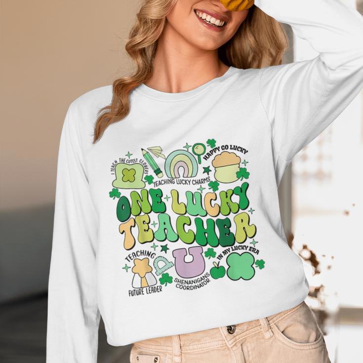 One Lucky Teacher St Patrick's Day Irish Teacher Lucky Era Women Long Sleeve T-Shirt, novelty gifts, funny gifts One Lucky Teacher St Patrick's Day Irish Teacher Lucky Era Women Long Sleeve T-Shirt, novelty gifts, funny gifts