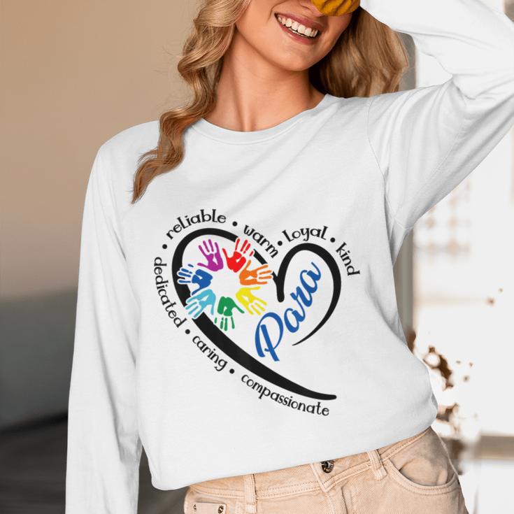 Para Heart Teacher Paraprofessional Paraeducator Men Women Women Long Sleeve T-Shirt, novelty gifts, funny gifts Para Heart Teacher Paraprofessional Paraeducator Men Women Women Long Sleeve T-Shirt, novelty gifts, funny gifts