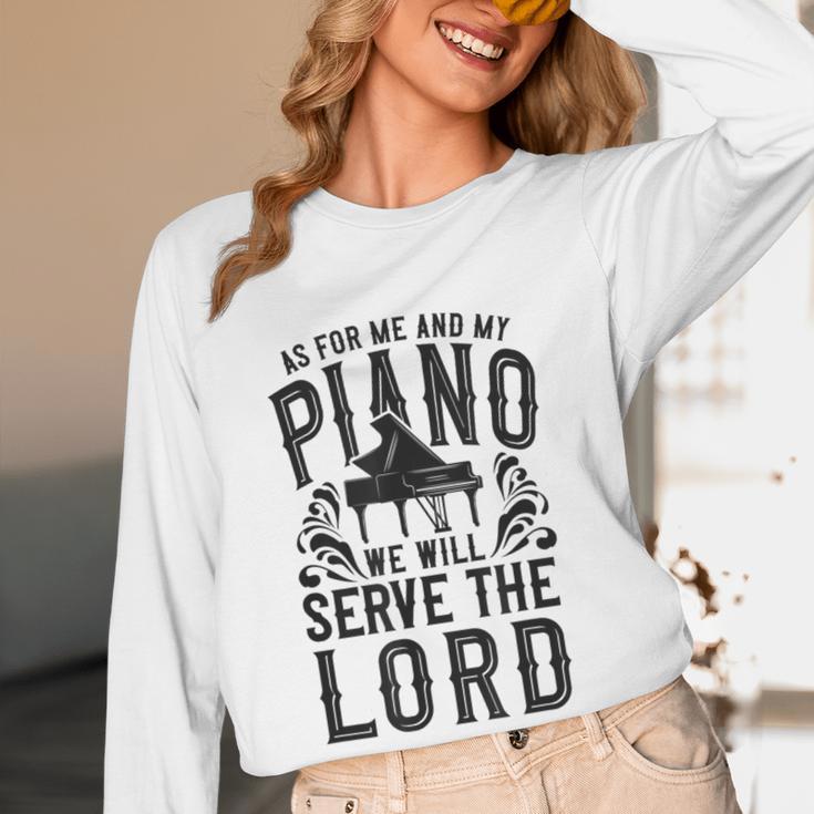 Piano Teacher Pianist Women Long Sleeve T-Shirt, novelty gifts, funny gifts