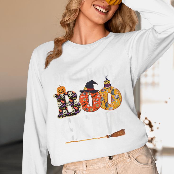 Preschool Boo Crew Teacher Halloween Women Long Sleeve T-Shirt, novelty gifts, funny gifts Preschool Boo Crew Teacher Halloween Women Long Sleeve T-Shirt, novelty gifts, funny gifts