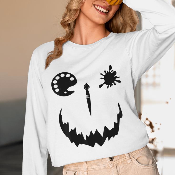 Pumpkin Artist Halloween Art Teacher Women Long Sleeve T-Shirt, novelty gifts, funny gifts Pumpkin Artist Halloween Art Teacher Women Long Sleeve T-Shirt, novelty gifts, funny gifts