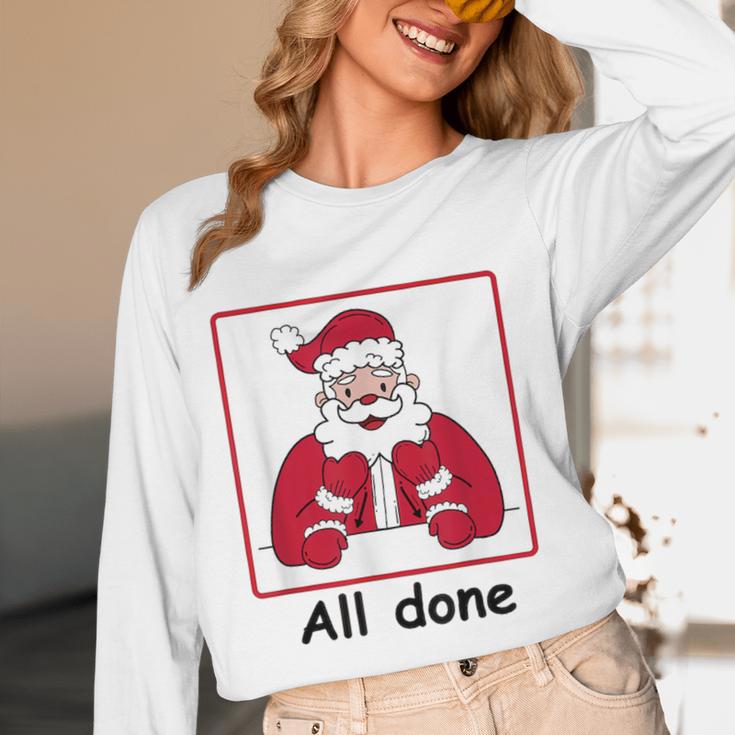 Retro All Done Christmas Special Ed Teacher Team Santa Women Women Long Sleeve T-Shirt, novelty gifts, funny gifts Retro All Done Christmas Special Ed Teacher Team Santa Women Women Long Sleeve T-Shirt, novelty gifts, funny gifts
