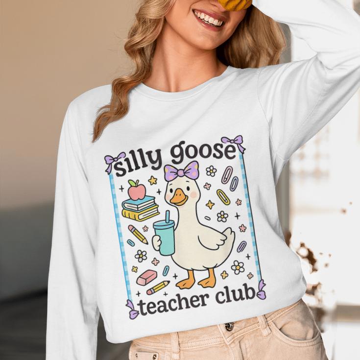 Silly Goose Teacher Club Silly Goose For Teacher Women Long Sleeve T-Shirt, novelty gifts, funny gifts Silly Goose Teacher Club Silly Goose For Teacher Women Long Sleeve T-Shirt, novelty gifts, funny gifts