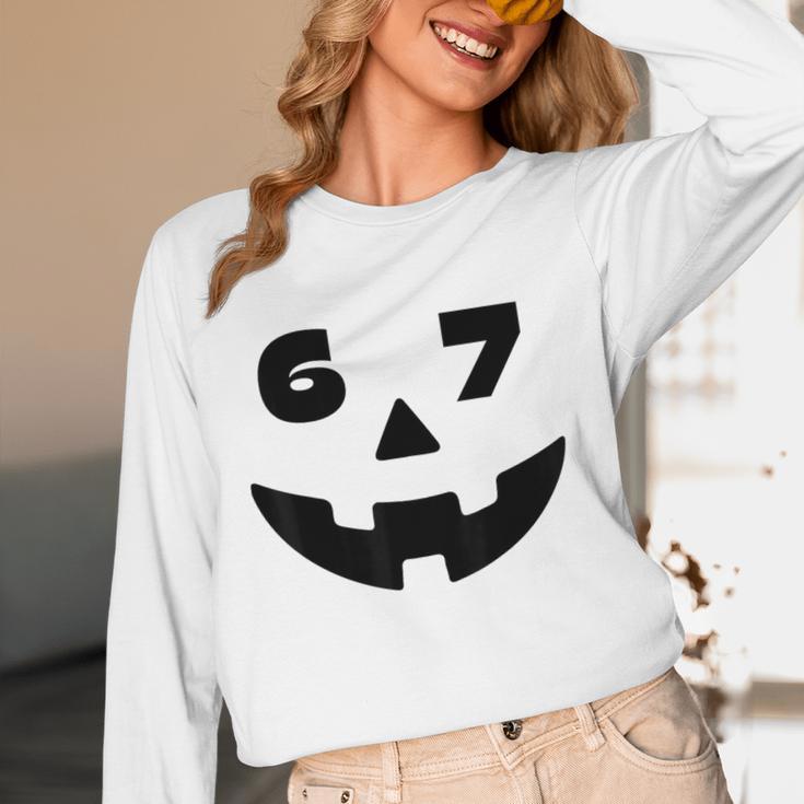 Six Seven Halloween Costume For Students Teachers 6 7 Women Long Sleeve T-Shirt, novelty gifts, funny gifts Six Seven Halloween Costume For Students Teachers 6 7 Women Long Sleeve T-Shirt, novelty gifts, funny gifts