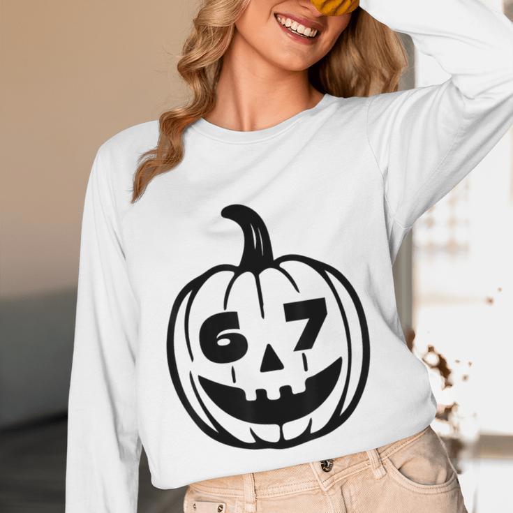 Six Seven Halloween Costume For Students Teachers Women Long Sleeve T-Shirt, novelty gifts, funny gifts Six Seven Halloween Costume For Students Teachers Women Long Sleeve T-Shirt, novelty gifts, funny gifts