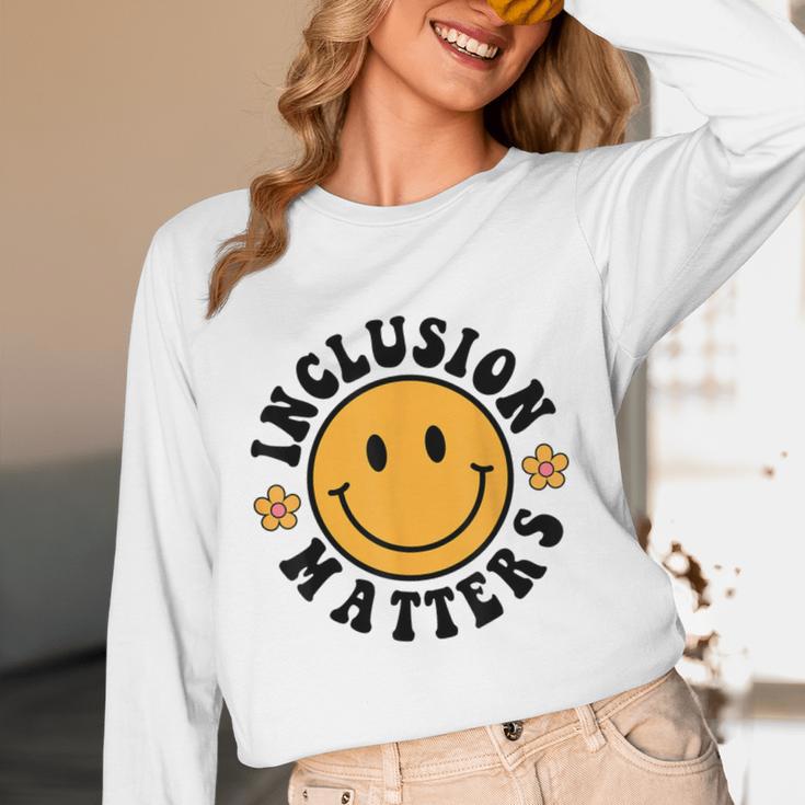 Special Education Teacher Autism Awareness Inclusion Matters Women Long Sleeve T-Shirt, novelty gifts, funny gifts Special Education Teacher Autism Awareness Inclusion Matters Women Long Sleeve T-Shirt, novelty gifts, funny gifts