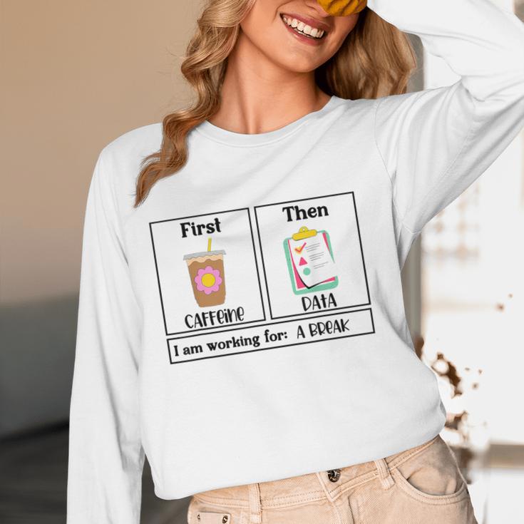 Special Education Teacher First Then Visual I Am Working For Men Women Girls Kids Women Long Sleeve T-Shirt, novelty gifts, funny gifts Special Education Teacher First Then Visual I Am Working For Men Women Girls Kids Women Long Sleeve T-Shirt, novelty gifts, funny gifts