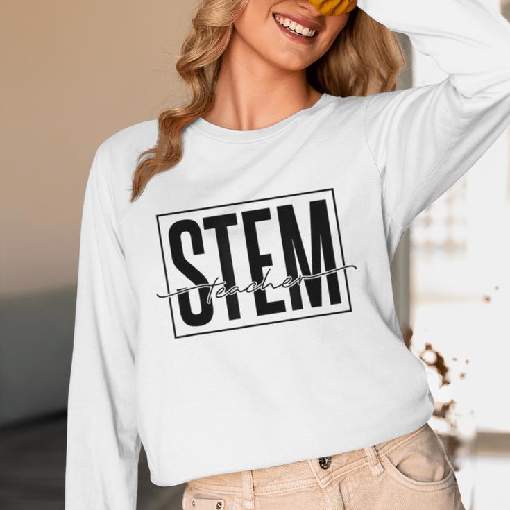 Stem Teacher Science Technology Engineering Math Teachers Women Long Sleeve T-Shirt, novelty gifts, funny gifts