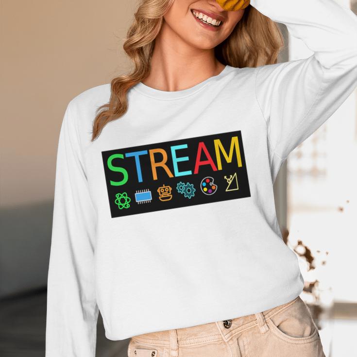 Stream Technology Robotics Shirt For Teachers And Students Premium Tri-Blend Women Long Sleeve T-Shirt, novelty gifts, funny gifts Stream Technology Robotics Shirt For Teachers And Students Premium Tri-Blend Women Long Sleeve T-Shirt, novelty gifts, funny gifts