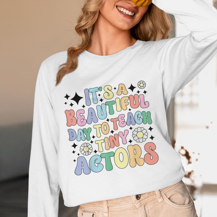Teach Tiny Actors Theater Drama Teacher Drama Teaching Women Long Sleeve T-Shirt, novelty gifts, funny gifts Teach Tiny Actors Theater Drama Teacher Drama Teaching Women Long Sleeve T-Shirt, novelty gifts, funny gifts