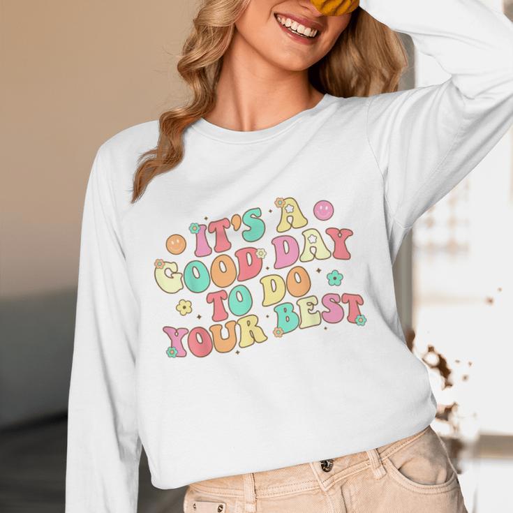 Teacher Testing Shirt It's A Good Day To Do Best Groovy Women Long Sleeve T-Shirt, novelty gifts, funny gifts Teacher Testing Shirt It's A Good Day To Do Best Groovy Women Long Sleeve T-Shirt, novelty gifts, funny gifts