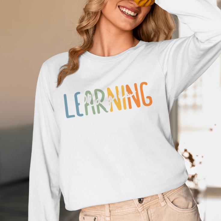 Vintage Play Is Learning Back To School Toddler Teacher Women Long Sleeve T-Shirt, novelty gifts, funny gifts Vintage Play Is Learning Back To School Toddler Teacher Women Long Sleeve T-Shirt, novelty gifts, funny gifts