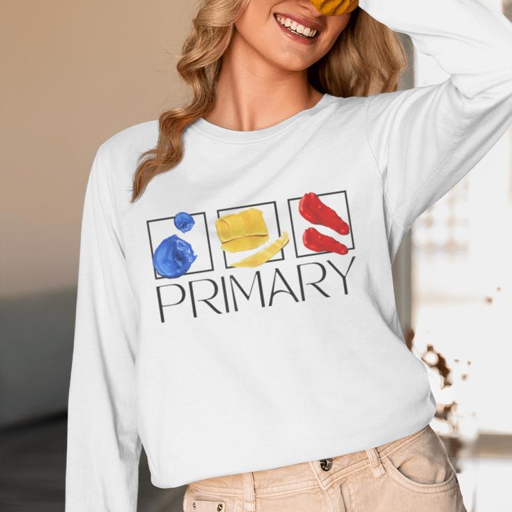 Women Art Teacher Back To School Artist Primary Color Theory Women Long Sleeve T-Shirt, novelty gifts, funny gifts Women Art Teacher Back To School Artist Primary Color Theory Women Long Sleeve T-Shirt, novelty gifts, funny gifts