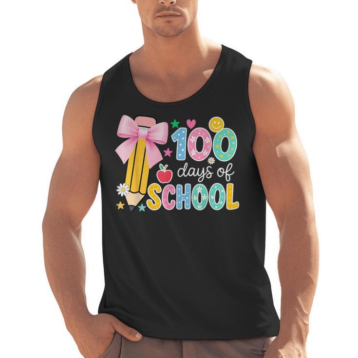 100 Days Of School Preppy 100th Day Of School Teachers Girls Men Tank Top