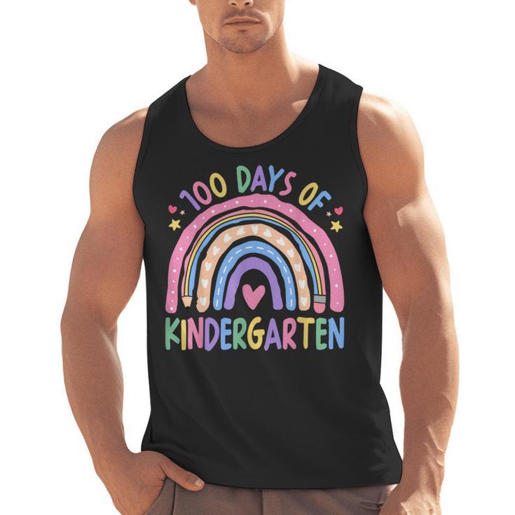 100th Day Of Kindergarten Teacher Kids 100 Days Smarter Men Tank Top