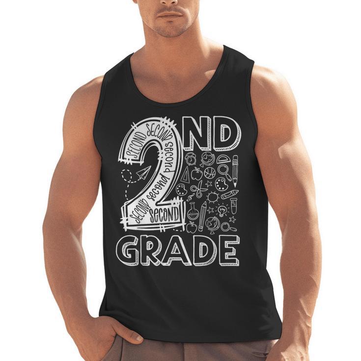 2nd Grade Typography Team 2nd Grade Teacher Back To School Men Tank Top