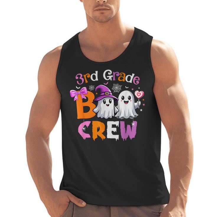 3rd Grade Boo Crew Third Grade Halloween Costume Teacher Kid Men Tank Top