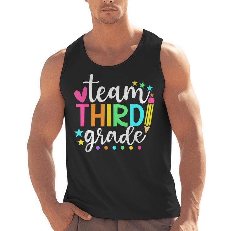 3rd Grade Team Pencil Teacher Student Back To School Girls Men Tank Top