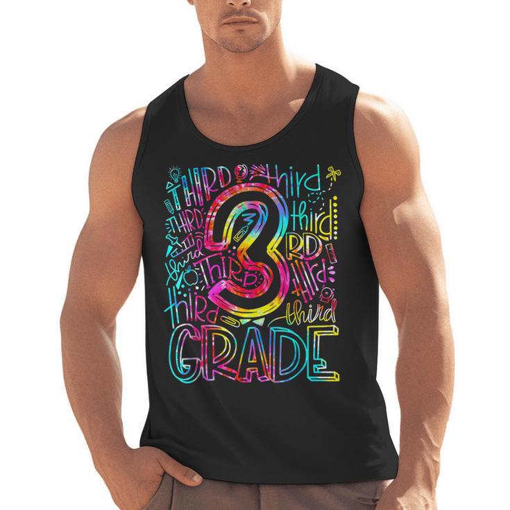 3rd Grade Typography Team Third Grade Teacher Back To School Men Tank Top