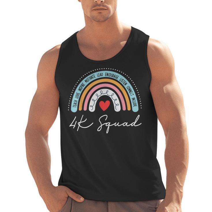 4K Squad Crew Team Teacher Kindergarten Kinder Elementary Men Tank Top