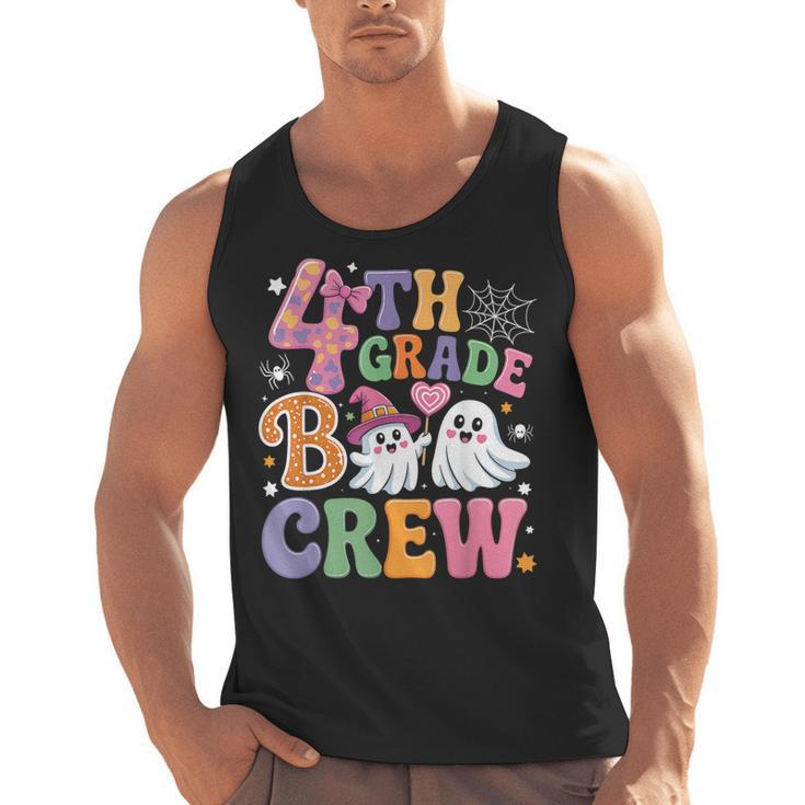4th Grade Boo Crew Fourth Grade Teacher Kids Happy Halloween Men Tank Top