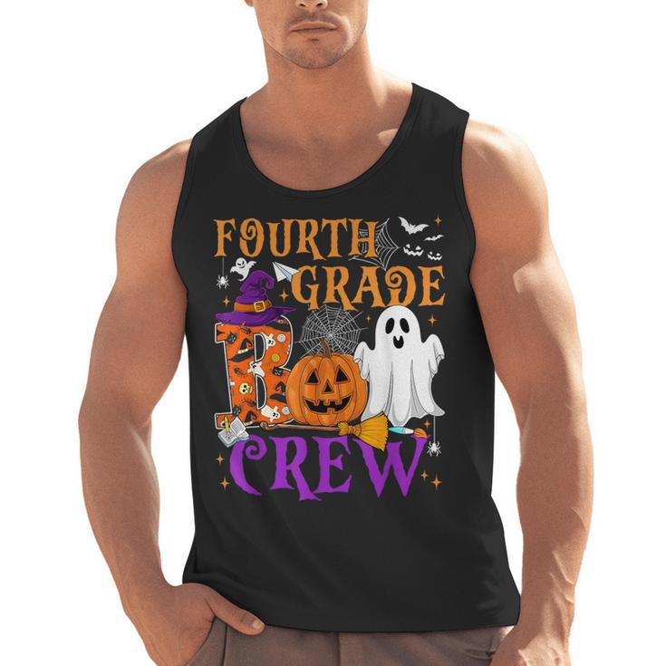 4th Grade Boo Crew Teacher Student Halloween Costume Men Tank Top