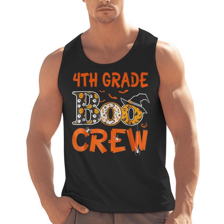 4th Grade Boo Crew Teacher Student Halloween Men Tank Top