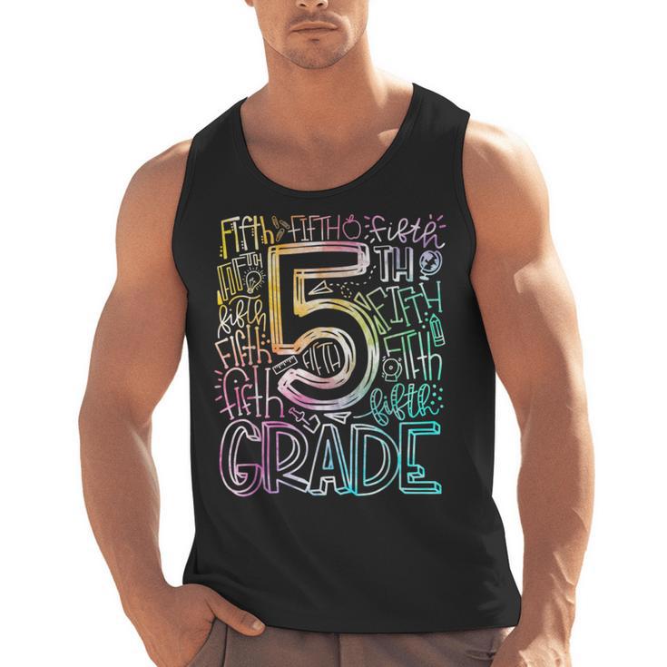 5th Grade Typography Team Fifth Grade Teacher Back To School Men Tank Top