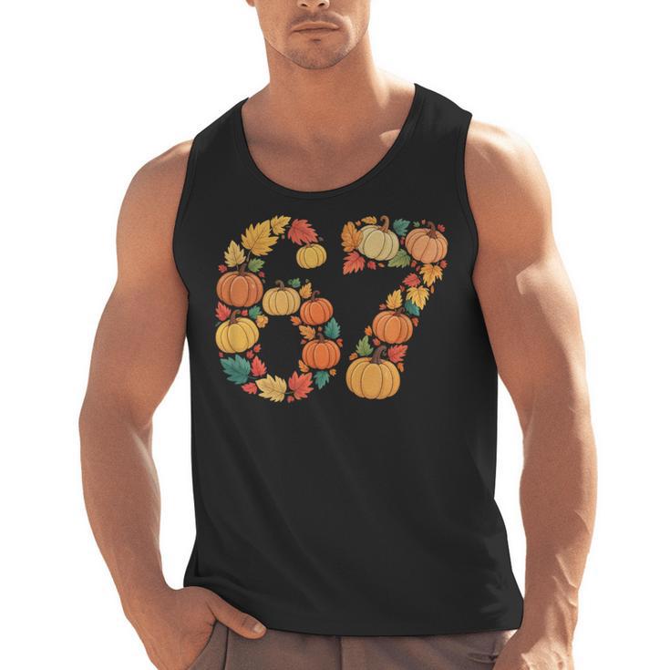 67 6 7 Fall Leaves For Teachers 67 Teacher Men Tank Top