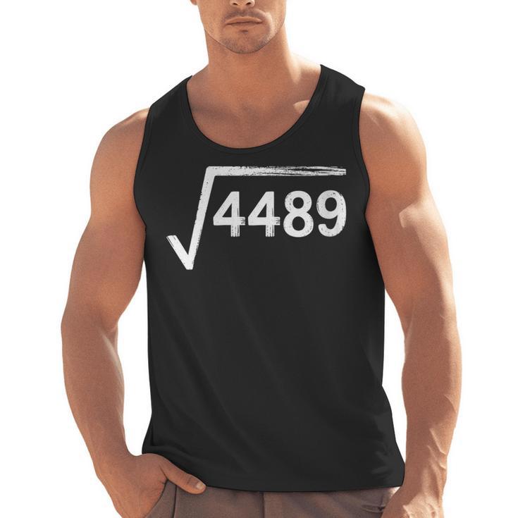 67 Meme Math Teacher Square Root 4489 Men Tank Top