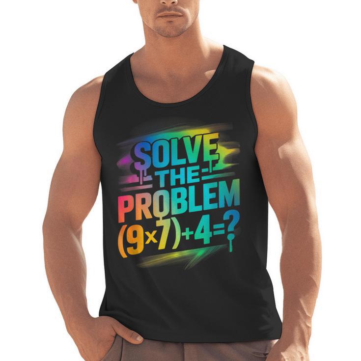 67 Meme PEMDAS Elementary Math Teacher Six Seven Men Tank Top