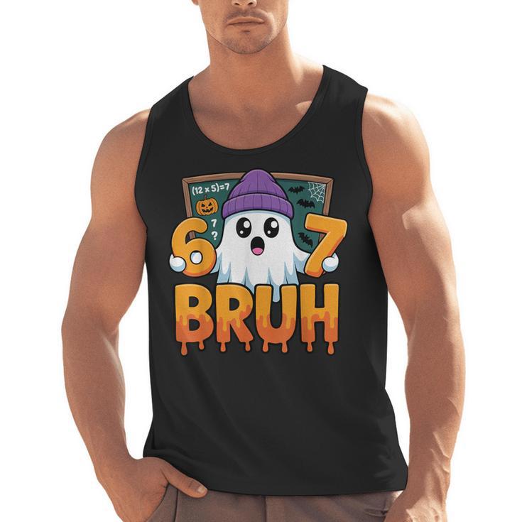 67 Teacher Ghost Six Seven Meme Math Equation Bruh Halloween Men Tank Top