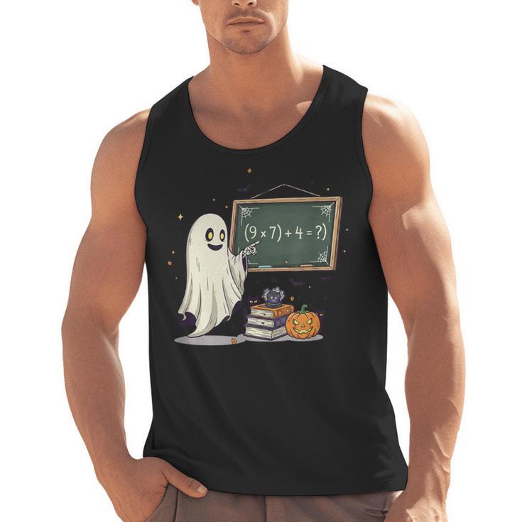 67 Teacher Halloween Ghost Six Seven Meme Math Joke Men Tank Top