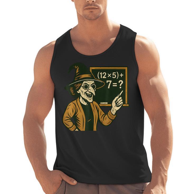 67 Teacher Halloween Witch Six Seven Meme Brainrot Math Joke Men Tank Top