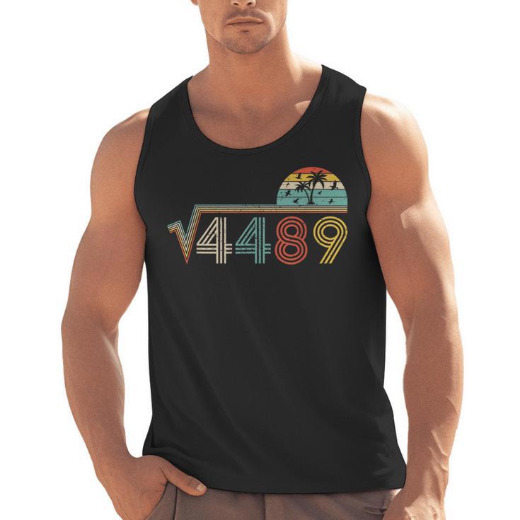 67 Vintage Meme Square Root 4489 Slang Math Teacher Men Tank Top