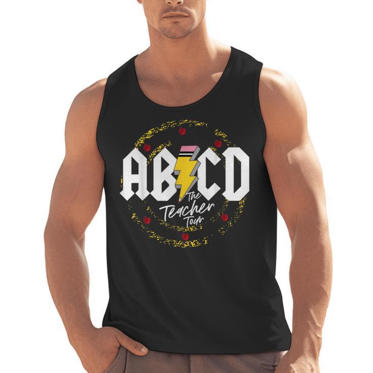 ABCD The Teacher Tour Last Day Of School Rockin' Teacher Men Tank Top