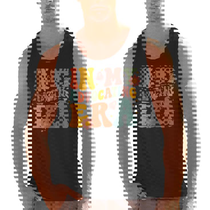 In My Advocating Era Advocate Autism Awareness Sped Teacher Men Women Kids Men Tank Top