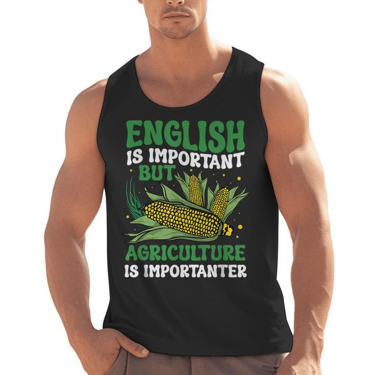 AG Teacher English Is Important But Agriculture Teacher Men Tank Top