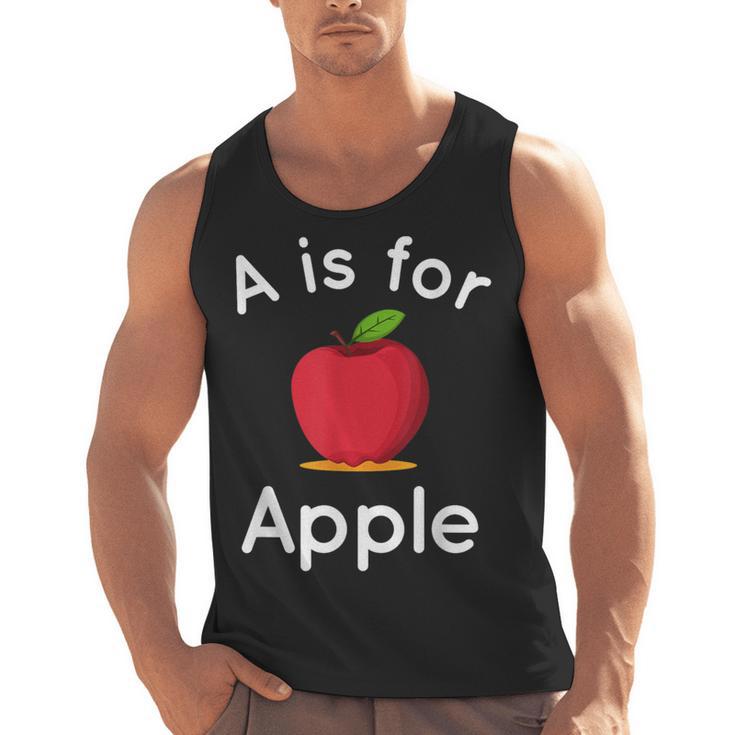 A Is For Apple Toddler Kindergarten Preschool Teacher Men Tank Top